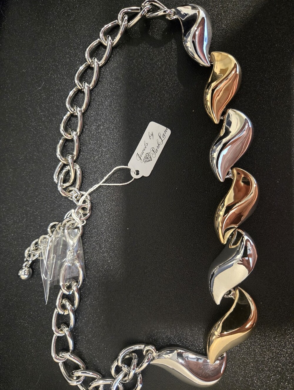 Vintage Park Lane Chunky Mixed Metal Necklace